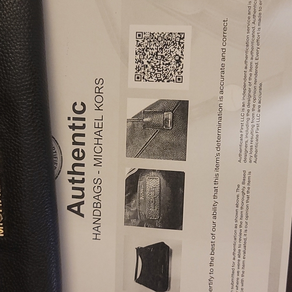 Excellent  large Black Michael Kors handbag purse with COA  💯 authentic - Picture 4 of 9